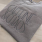 Caffeine & Chaos Crewneck Embroidered Sweatshirt