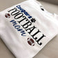 Cougars Football Mom Embroidered Crewneck Sweatshirt