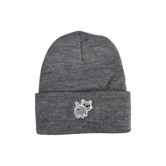 Cat Butt Embroidered Beanie