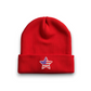 Red White and Blue Flag Star Beanie